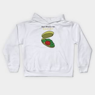 A sub without sauce! Kids Hoodie